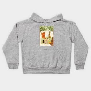 Cute woodland picnic Kids Hoodie